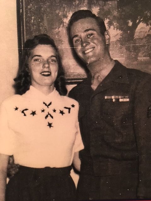 Verla and Jim Hellmann in 1951